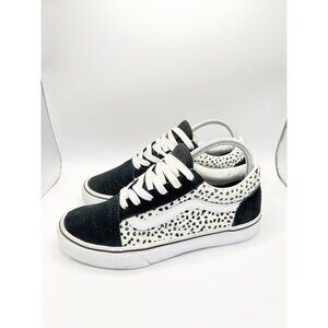 Vans Old Skool Dalmatian Sneakers Black/White Kids Size 5Y